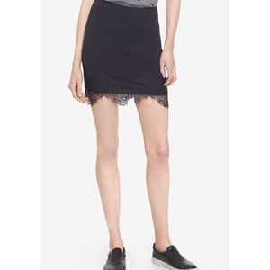 Zara Collection lace trim mini skirt